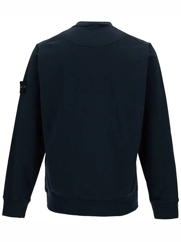 6100044 Organic Cotton Fleece Sweatshirt Navy - STONE ISLAND - BALAAN 4