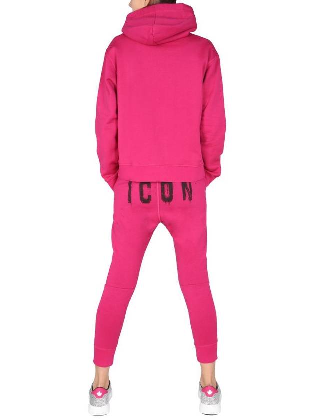 Women Icon Logo Jogging Track Pants Pink - DSQUARED2 - BALAAN 3