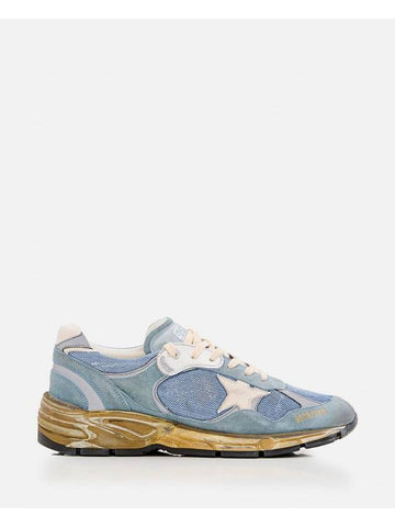 Dad Mesh Suede Low Top Sneakers Blue - GOLDEN GOOSE - BALAAN 1