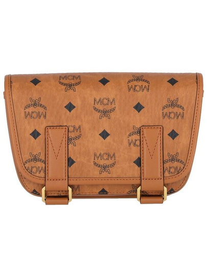 Aren Visetos Messenger Bag Brown - MCM - BALAAN 2