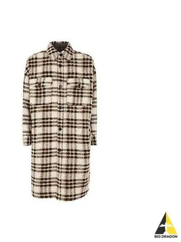 Wool check shirt coat multi ecru MA1273 22A011H - ISABEL MARANT - BALAAN 1