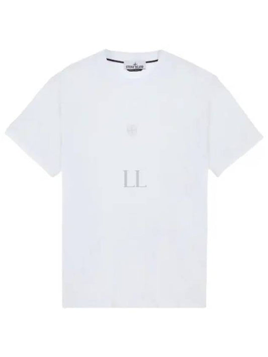 Embroidered Logo Short Sleeve T-Shirt White - STONE ISLAND - BALAAN 2