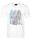 Color Skeleton Printing Short Sleeve T-Shirt White - PAUL SMITH - BALAAN 3