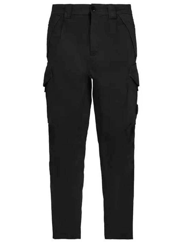 Lens Wappen Straight Pants Black - CP COMPANY - BALAAN 2