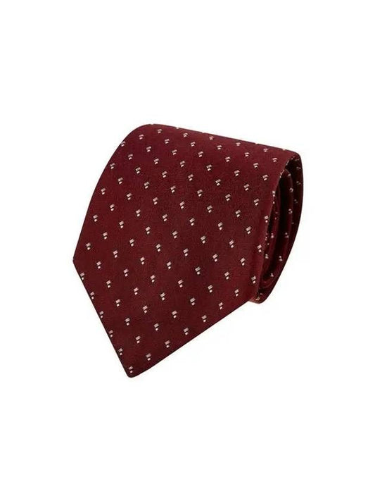 ARMANI 30 9 29 Men s Micro Dot Pattern Silk Tie Red 270075 - EMPORIO ARMANI - BALAAN 1