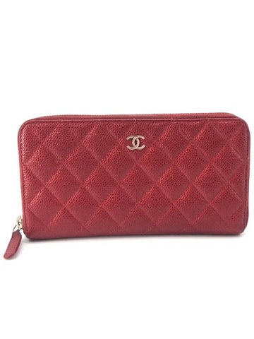 Caviar zipper long wallet - CHANEL - BALAAN 1