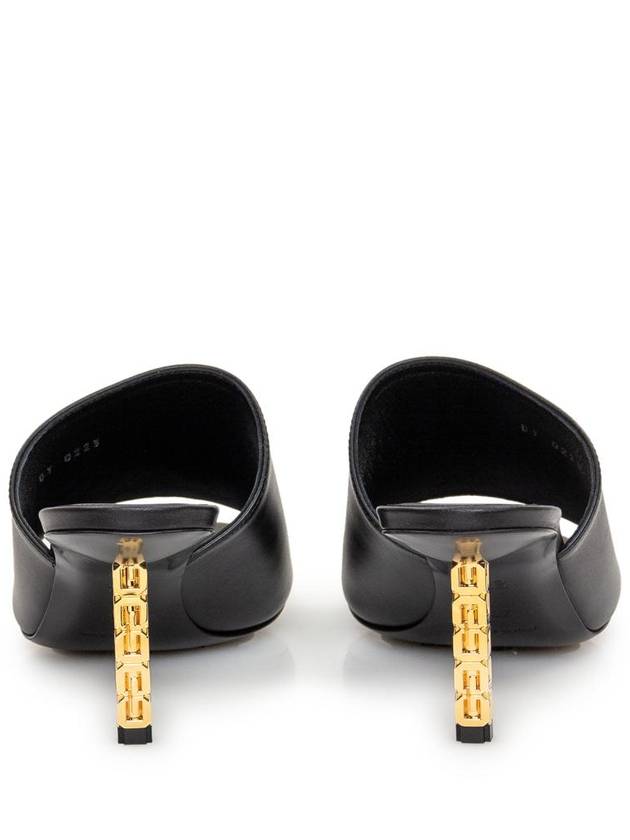 G Gold Cube Mules Sandal Hills Black - GIVENCHY - BALAAN 4