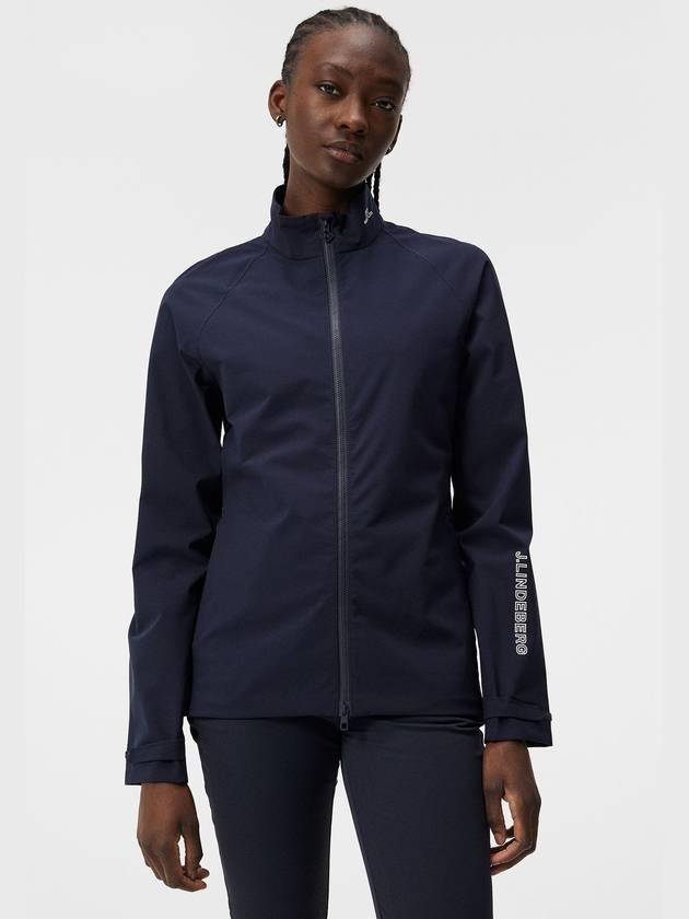 Women's Evertine Padded Rain Jacket Navy - J.LINDEBERG - BALAAN 3