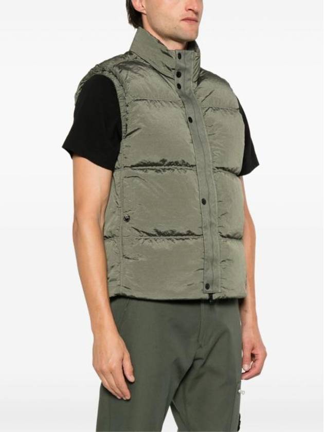 High Neck Padded Vest Green - STONE ISLAND - BALAAN 3