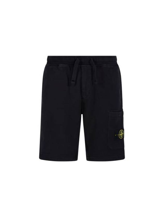 Wappen Bermuda Cargo Shorts Black - STONE ISLAND - BALAAN 1