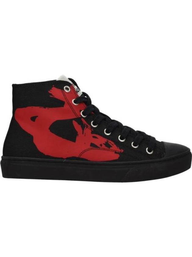 Primsol High Top Sneakers Black Red - VIVIENNE WESTWOOD - BALAAN 1