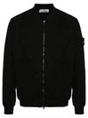 Compass Badge Bomber Jacket Black - STONE ISLAND - BALAAN 2