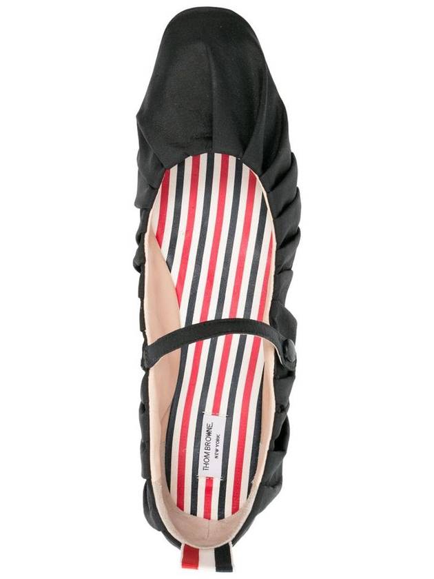 Silk Taffeta Thom John Ruched Ballerina Black - THOM BROWNE - BALAAN 3