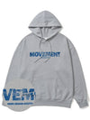 Broken Ocean Blue Overfit Hoodie Grey - MONSTER REPUBLIC - BALAAN 4