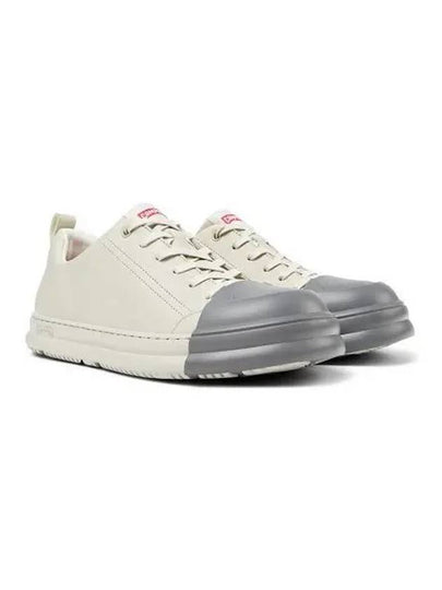 Junction Runner Leather Low-Top Sneakers Grey - CAMPER - BALAAN 2