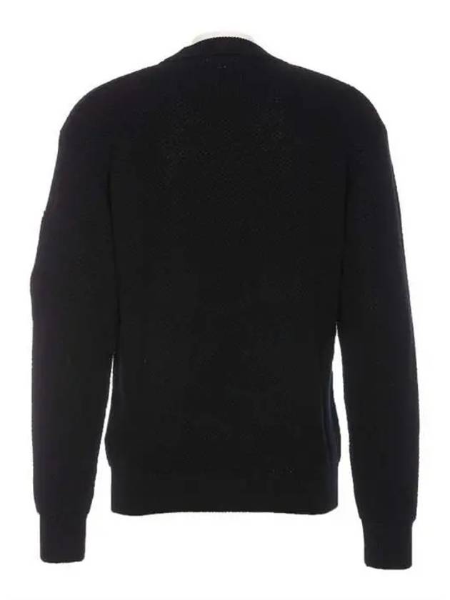 Re-Wool Lens Crewneck Knit Top Black - CP COMPANY - BALAAN 5