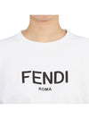 Women's Embroidered Logo Sweatshirt FS7427 ALCB - FENDI - BALAAN 4