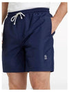 Logo Embroidery Swim Shorts Navy - BRUNELLO CUCINELLI - BALAAN 2