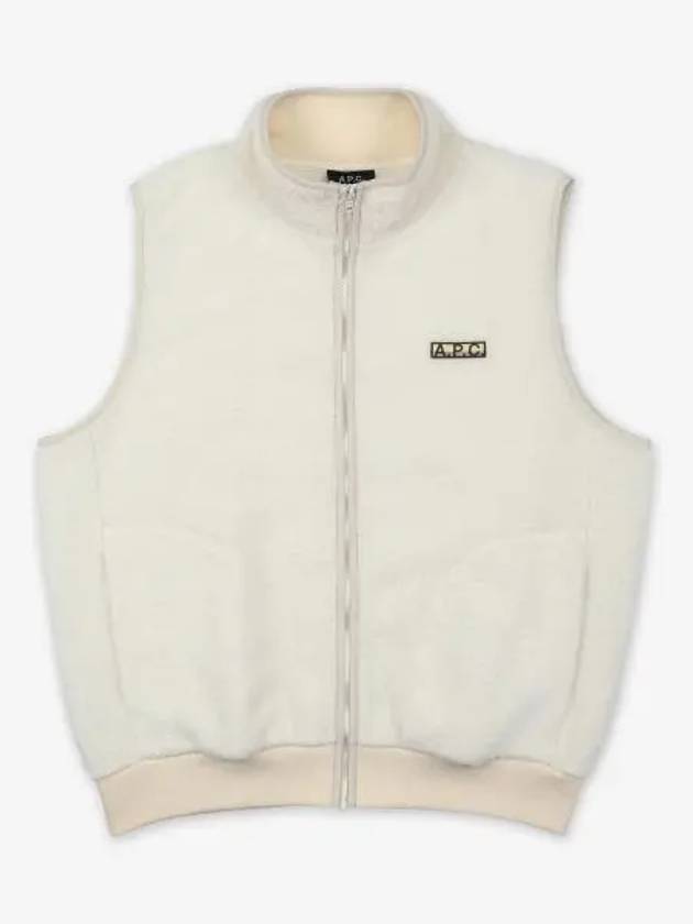 APC Sequoia Fleece Vest White PSAKAM02983AAC - A.P.C. - BALAAN 1