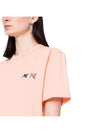 Double Fox Head Patch Classic T-Shirt Orange - MAISON KITSUNE - BALAAN 4