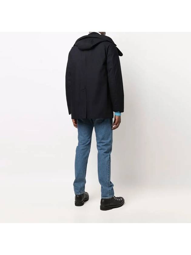 Men's Waffen Patch Ghost Piece Parka Navy - STONE ISLAND - BALAAN 5