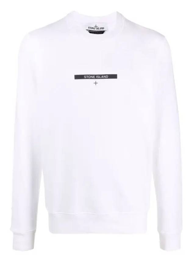 Micro Graphic Two Sweatshirt White - STONE ISLAND - BALAAN 3