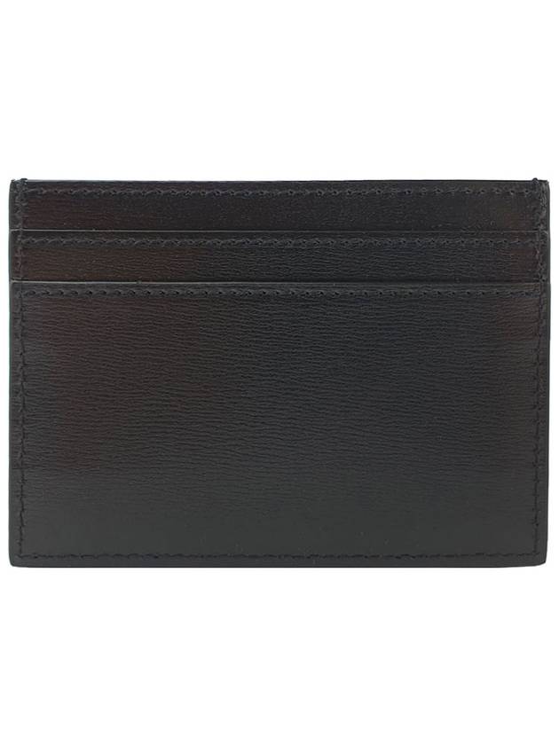 Tiny Monogram Shiny Leather Card Case Black - SAINT LAURENT - BALAAN 4