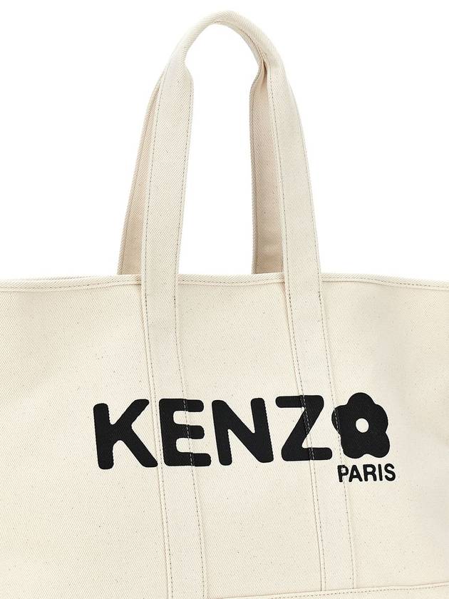 Tote Bag FE68SA911F3603 White Black - KENZO - BALAAN 3