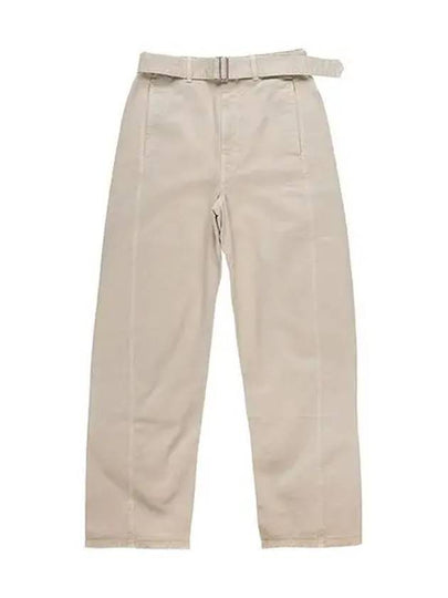 Twisted Belted Jeans Beige - LEMAIRE - BALAAN 2