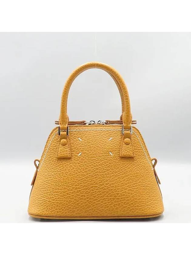 Maison Margiela S56WG0081 Mustard Leather 5AC Mini Micro Tote Bag Shoulder Strap 2WAY - MAISON MARGIELA - BALAAN 4