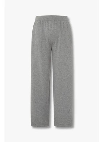 Unisex DNA knit straight pants melange gray - PANGAIA - BALAAN 1