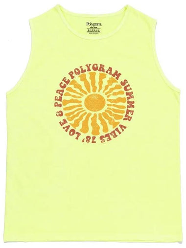 LOVE N PEACE PIGMENT DYED SLEEVELESS LIME - POLYGRAM - BALAAN 1