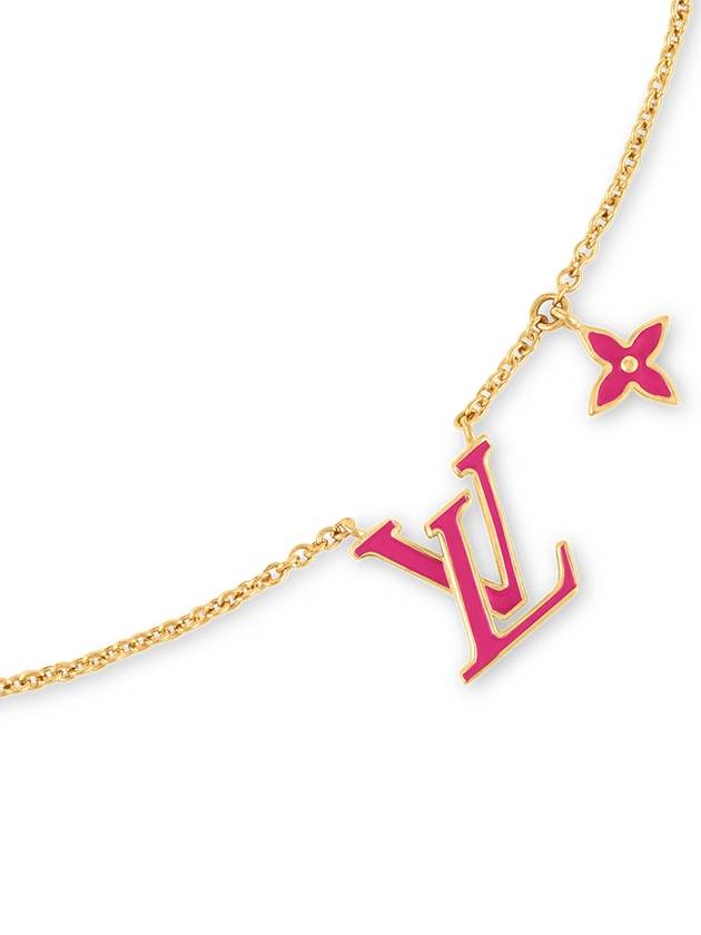 LV Iconic Enamel Necklace Gold - LOUIS VUITTON - BALAAN 3