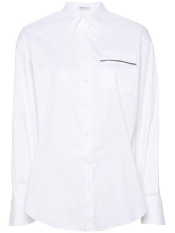 Brunello Cucinelli Shirts White - BRUNELLO CUCINELLI - BALAAN 1