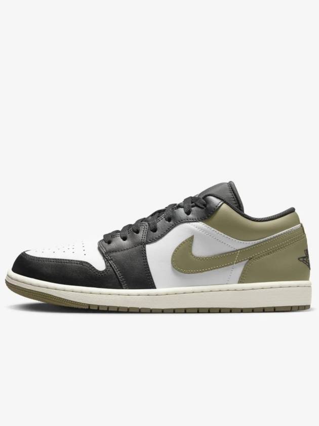 Nike Air Jordan 1 Low Black Medium Olive 553558 092 - JORDAN - BALAAN 1