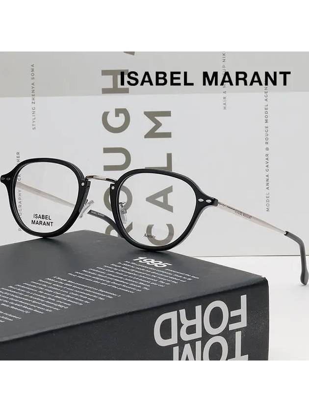 Glasses frame IM0034 BSC black horn rim - ISABEL MARANT - BALAAN 2