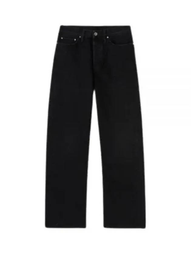 Women Twist Seam Jeans Black - TOTEME - BALAAN.