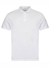 Neck Logo Patch Print Polo Shirt White - MONCLER - BALAAN 2