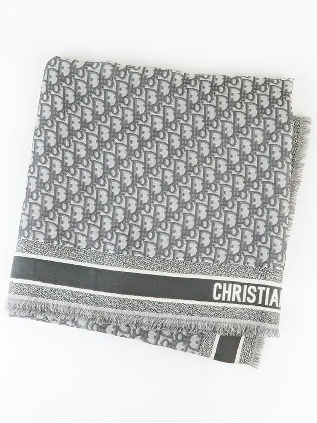 D Oblique Scarf Grey - DIOR - BALAAN 2