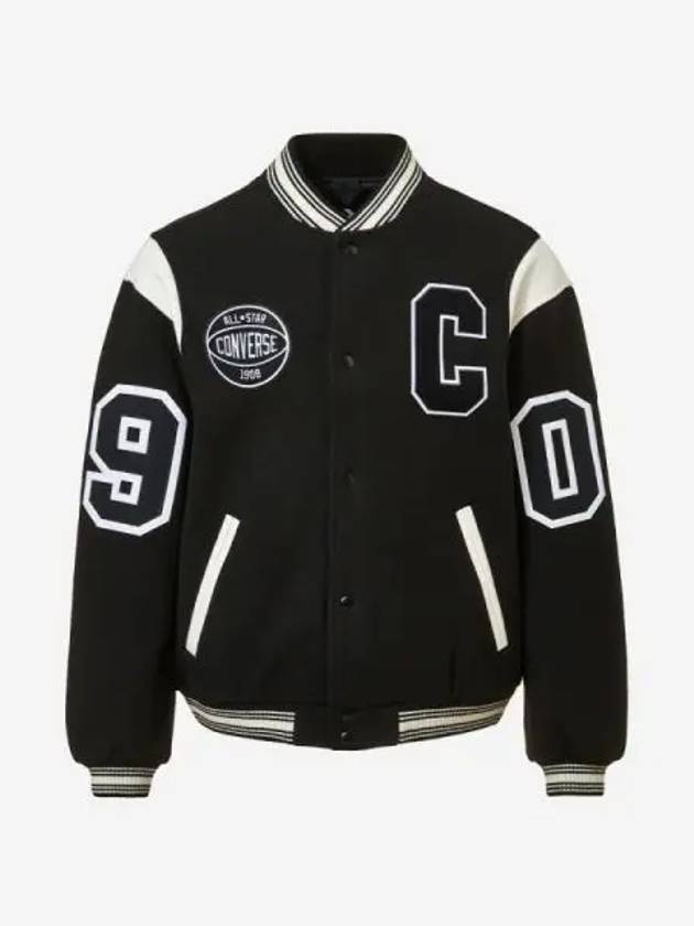 Premium Varsity Jacket BLACK - CONVERSE - BALAAN 1