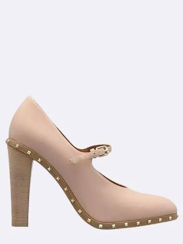 Pink Beige Color Mary Jane Pumps Women s Shoes 36 235MM - VALENTINO - BALAAN 3