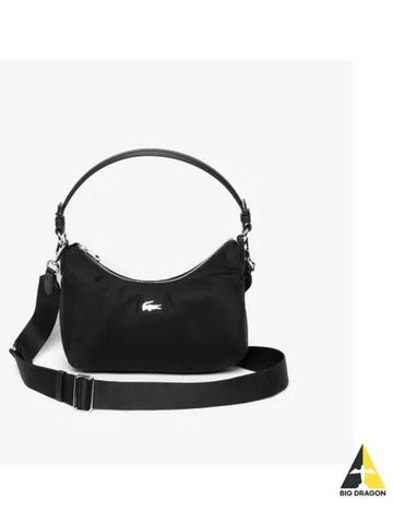 Women s Easy IZZIE Shoulder Hobo Bag Black - LACOSTE - BALAAN 1