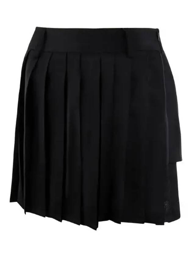 Golf Double Ring Pleated Skirt Black - HENRY STUART - BALAAN 1