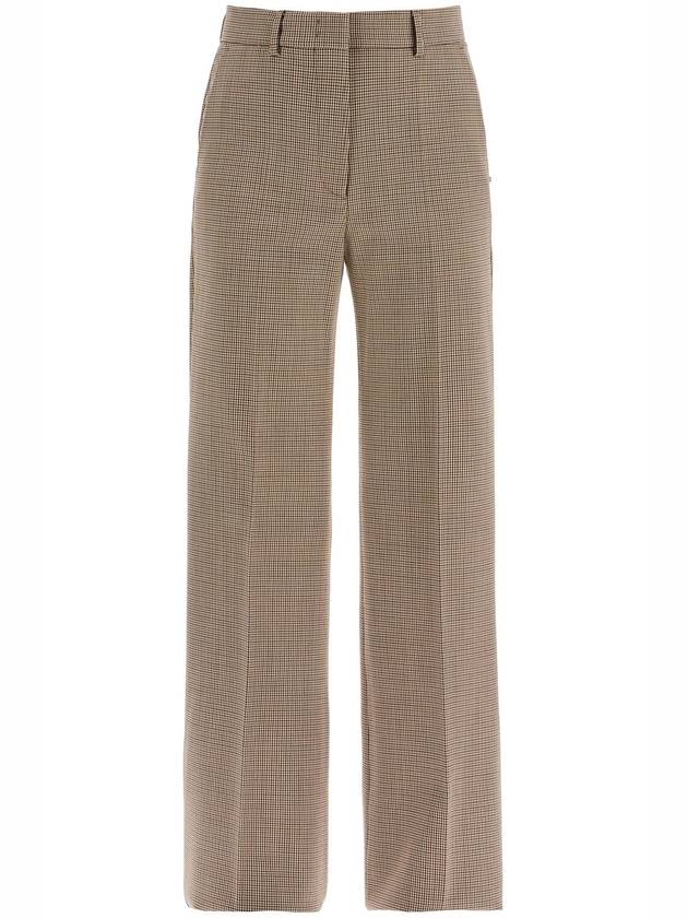 'teso' flared pants in pied de - MAX MARA SPORTMAX - BALAAN 1