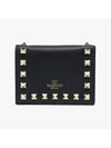 Valentino 4W2P0P39 VSH 0NO P0P39 Rockstud Half Wallet - RED VALENTINO - BALAAN 2