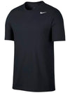 Dri Fit Solid Crew Short Sleeve T-Shirt Black - NIKE - BALAAN 6