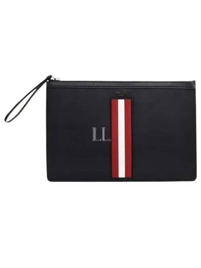 Mythos Leather Clutch Bag Black - BALLY - BALAAN 2