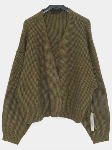 Essential Heavy Wade Overfit Waffle Knit Men s Cardigan 192BT246204F - FEAR OF GOD - BALAAN 1