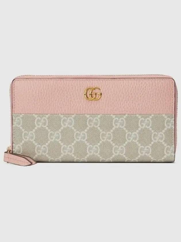 GG Marmont Zip Around Long Wallet Light Pink - GUCCI - BALAAN 2