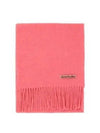 Wool Fringe Muffler Pink - ACNE STUDIOS - BALAAN 2